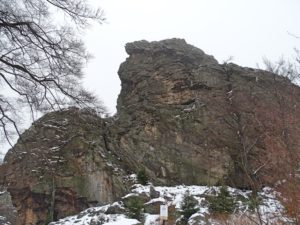 Burgen, Natur und Schnee in Westfalen